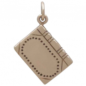 Bronze Book Charm back