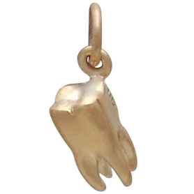 Bronze Tooth Charm Front View