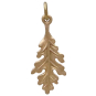 Bronze Oak Leaf Charm Back View