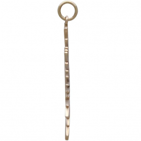 Bronze Spikey Sun Pendant 37x32mm