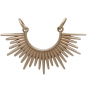 Bronze Sunburst Spike Pendant Festoon 23x32mm