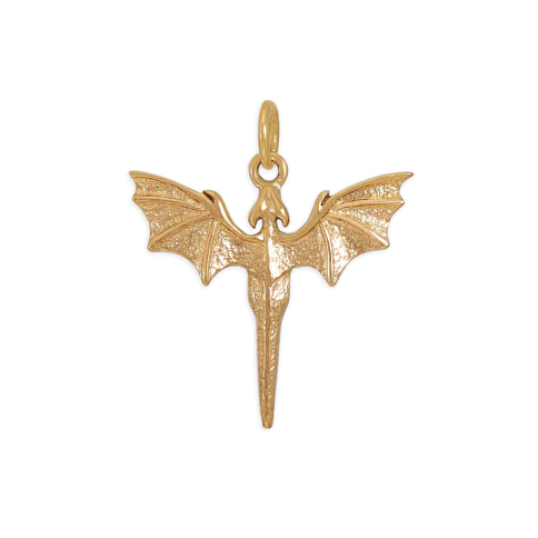 Nina Designs Bronze Flying Dragon Charm 24x20mm