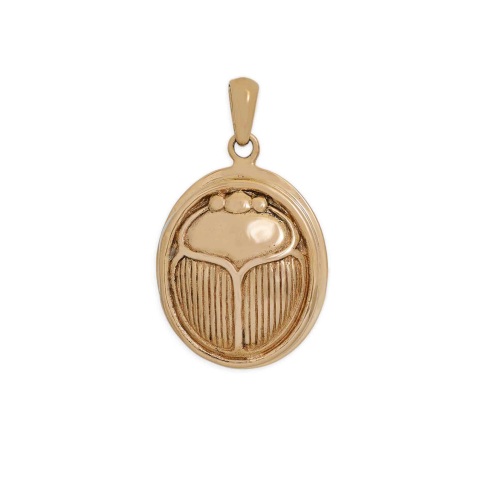 Bronze Scarab Locket 28x17mm