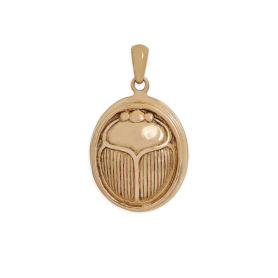 Bronze Scarab Locket 28x17mm