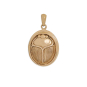 Bronze Scarab Locket 28x17mm