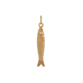 Bronze Small Sardine Charm 29x5mm