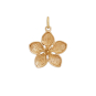 Bronze Dimensional Cherry Blossom Charm 22x16mm