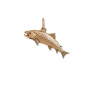 Bronze Trout Charm 12x21mm