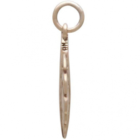 Bronze Monstera Leaf Charm 22x11mm