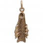 Bronze Hanging Bat Charm 22x7mm