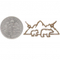 Bronze Mama and 1 Baby Bear Pendant 14x28mm DISCONTINUED