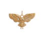 Bronze Flying Owl Charm 17x25mm