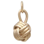 Bronze Monkey Knot Charm Back View