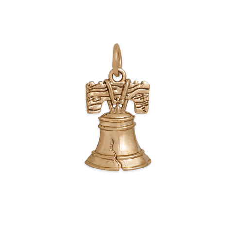 Bronze Liberty Bell Charm 19x11mm