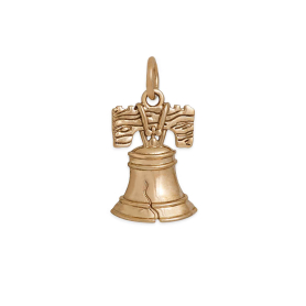 Bronze Liberty Bell Charm 19x11mm