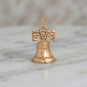 Bronze Liberty Bell Charm 19x11mm