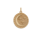 Bronze Reversible Sun and Moon Pendant 23x17mm back side
