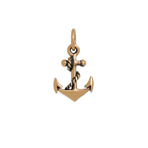 Bronze Anchor Charm