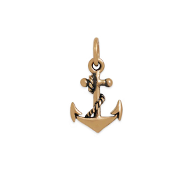 Bronze Anchor Charm 16x9mm