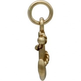 Bronze Anchor Charm side view