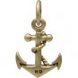 Bronze Anchor Charm back view