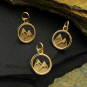 Bronze Snow Capped Mountain Charm 16x10mm