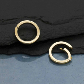 Round Bronze Removable Charm Holder 13mm