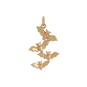 Bronze Bat Cluster Charm 29x15mm