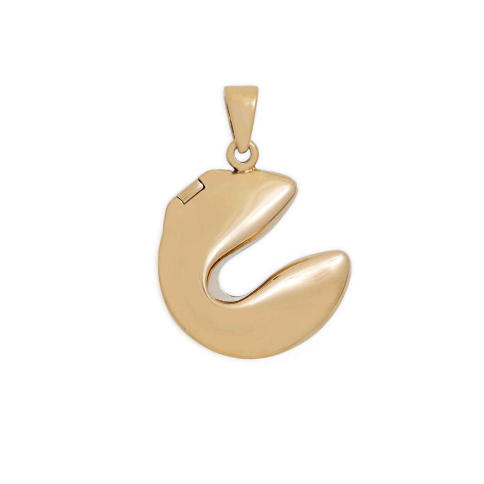 Bronze Fortune Cookie Locket 26x18mm
