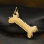 Dog Bone Stamping Blank - Bronze 19x12mm
