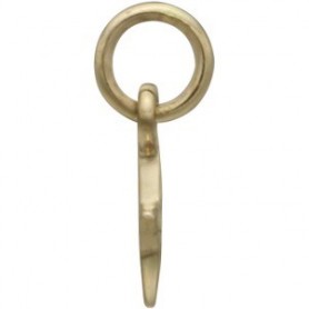 Bronze Tiny Flat Star Charm 12x6mm