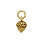 Small Acorn Bronze Jewelry Charm 12x6mm