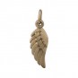 Bronze Angel Wing Charm Left Side 20x6mm