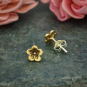 Bronze Cherry Blossom Post Earrings 6x6mm