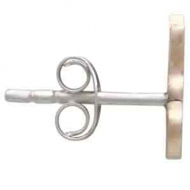 Bronze Tiny Cat Stud Earrings 9x6mm