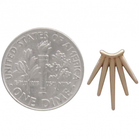 Bronze Five Spike Post Earrings