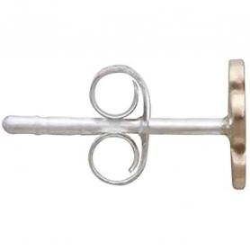 Bronze Paw Print Post Earrings 6x7mm