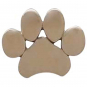 Bronze Paw Print Post Earrings 6x7mm