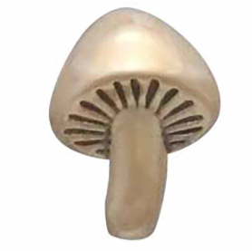 Bronze Mushroom Stud Earrings 8x6mm