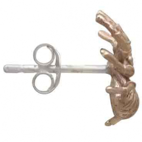 Bronze Spider Post Earrings 11x12mm