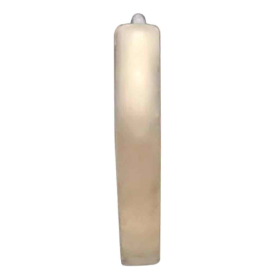 Bronze Plain Huggie Hoop Earrings 13mm Front View Back View