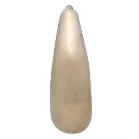 Bronze Teardrop Huggie Hoop Earrings Front View