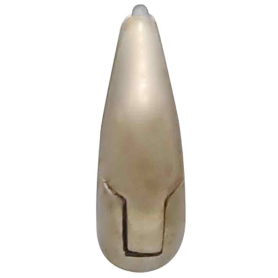 Bronze Teardrop Huggie Hoop Earrings Back View