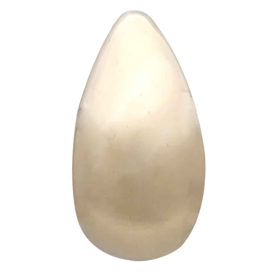 Bronze Large Teardrop Huggie Hoop Earrings Front View