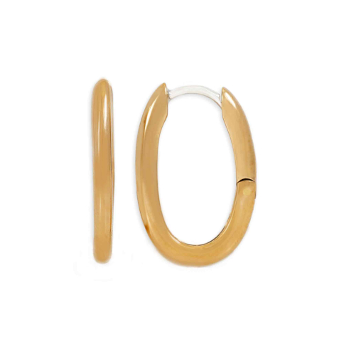 Nina Designs Bronze Oval Huggie Hoops 12x19