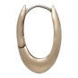 Bronze Long Teardrop Huggie Hoops Side View