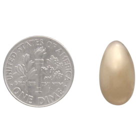 Bronze Egg Post Earrings with Dime