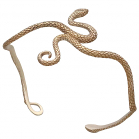Bronze Textured Snake Bracelet