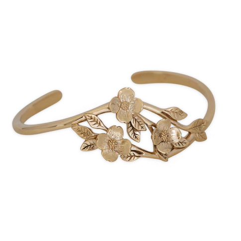 Nina Designs Bronze Dogwood Flower Bracelet