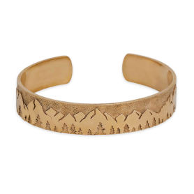 Bronze Mountain Cuff Bracelet